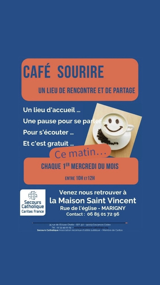😀 Café ☀️ Sourire ☕️ ce matin&nbsp;10h/12h
