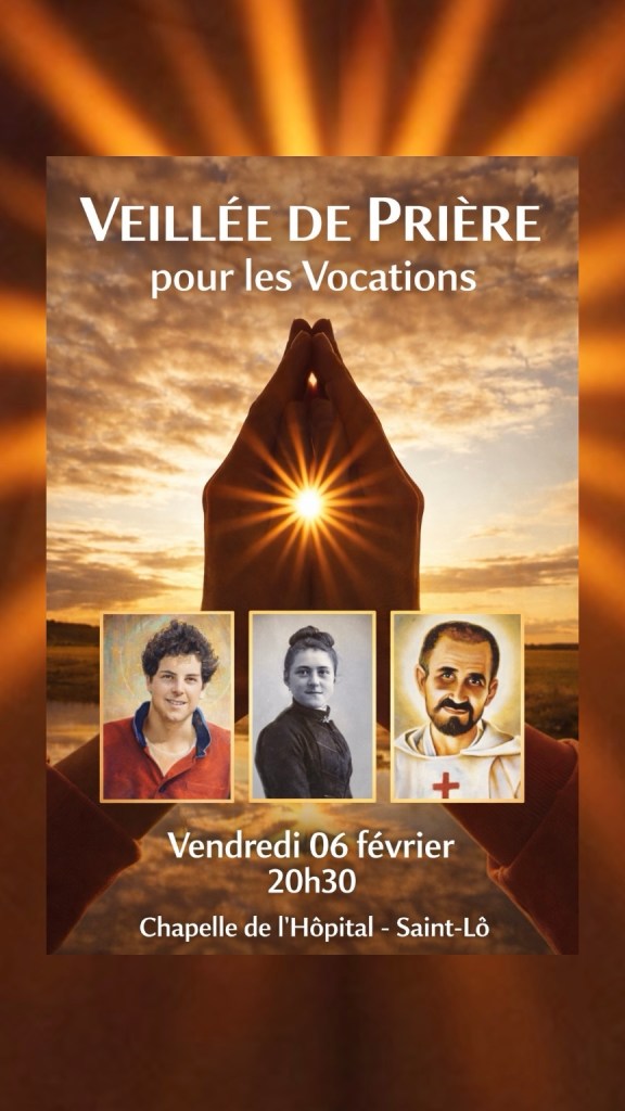 Veillée de Prière ce soir à&nbsp;20h30…